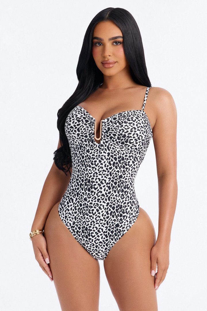 In My Element 1 Piece Swimsuit - White/Black