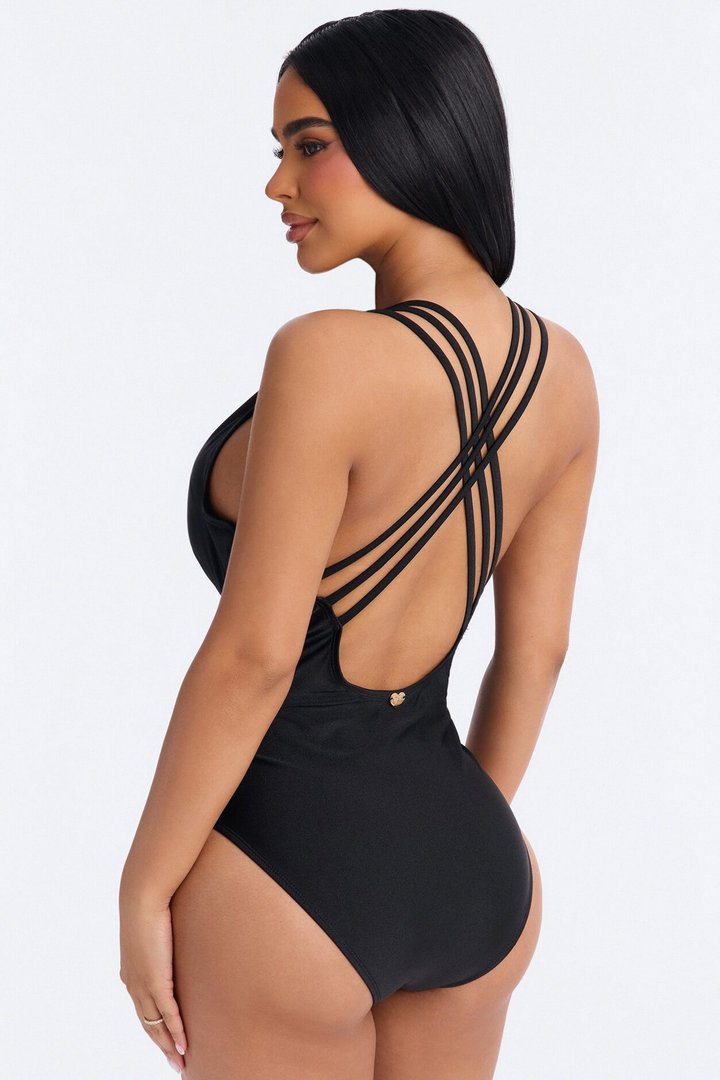 Pressure In Paradise 1 Piece Swimsuit - Black