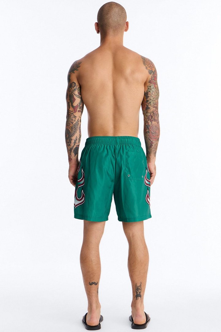 Mexico Circuit Velocity Swim Trunk 7″ - Green/combo