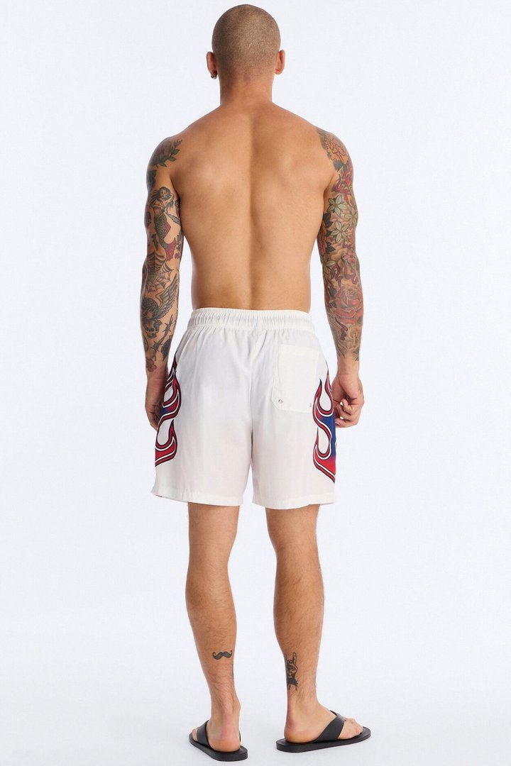 USA Circuit Velocity Swim Trunk 7″ - White/combo