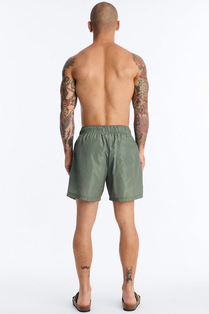 Da Vinci Museum Art Swim Trunk 6″ - Green