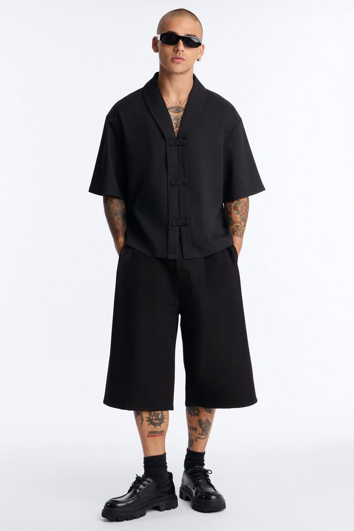 Laguna Baggy Trouser Short - Black