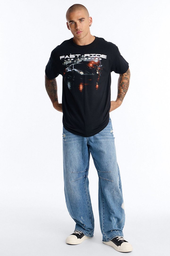Fast Ride Fast Life Short Sleeve Tee - Black