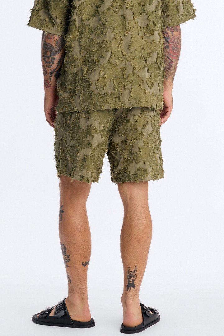 Relaxed Sandworm Dune Short - Olive