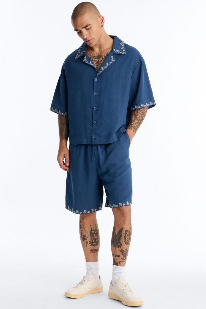 Relaxed Harbor Hideaway Short - Navy