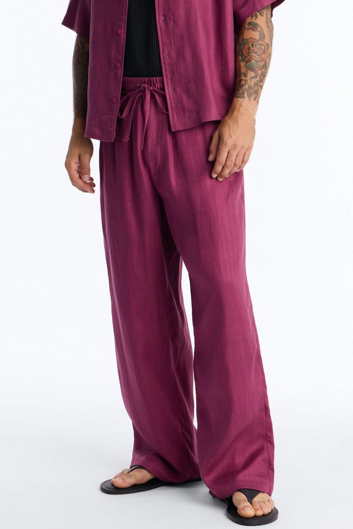 Wide Leg Wastelander Pant - Purple