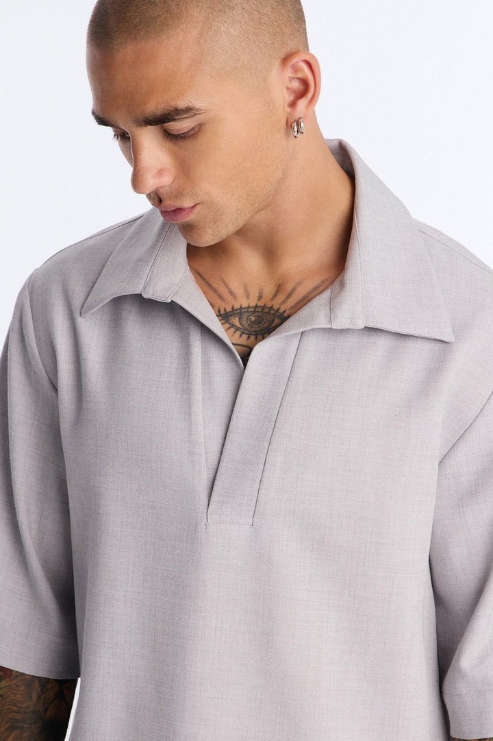 Sorrento Relaxed Polo - Grey