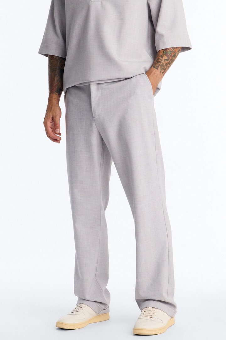 Sorrento Relaxed Trouser - Light Grey
