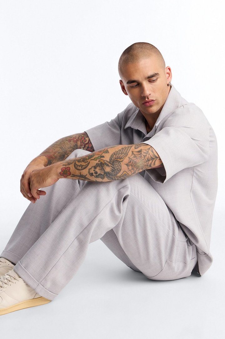 Sorrento Relaxed Trouser - Light Grey