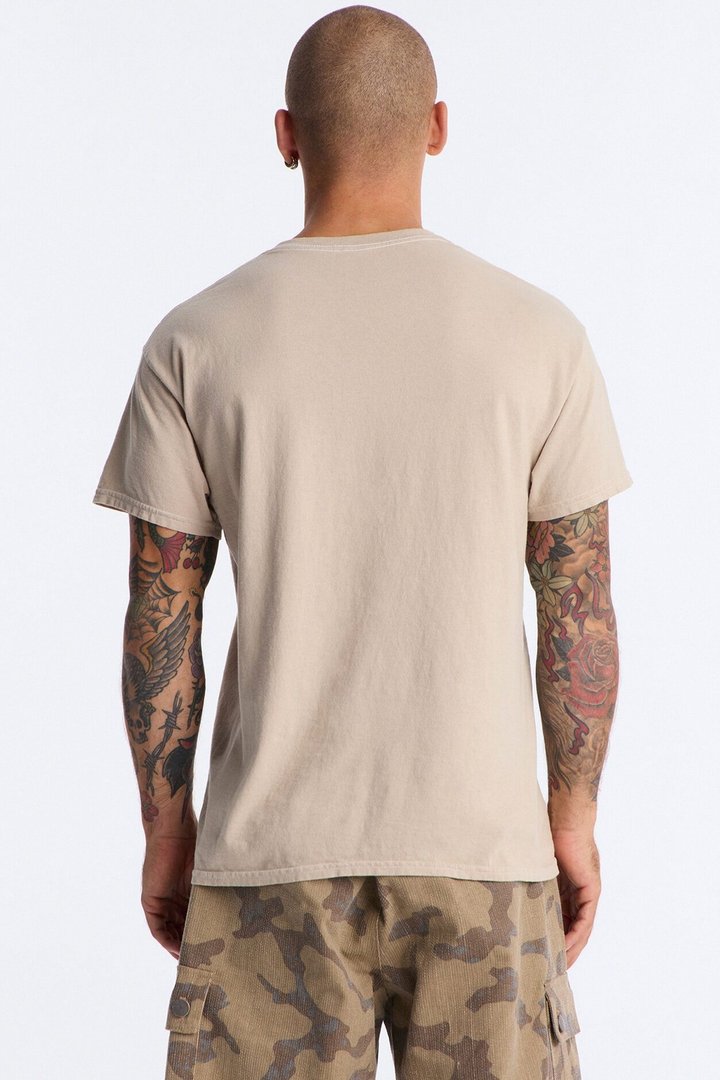 Botticelli Primavera Vintage Short Sleeve Tee - Taupe