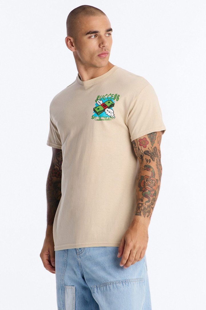 Sky Is The Limit Short Sleeve Tee - Sand
