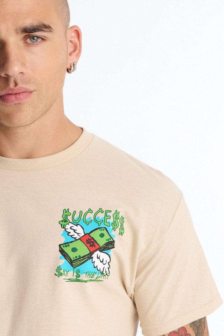 Sky Is The Limit Short Sleeve Tee - Sand