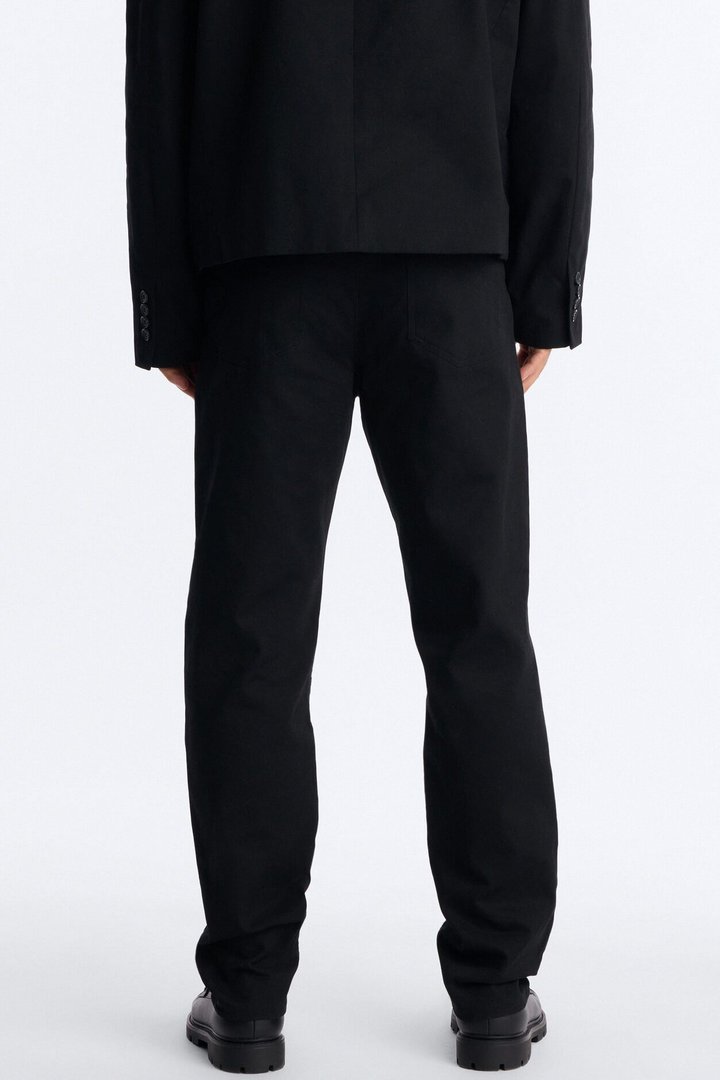 Slim Lattice Luxe Pearl Pant - Black