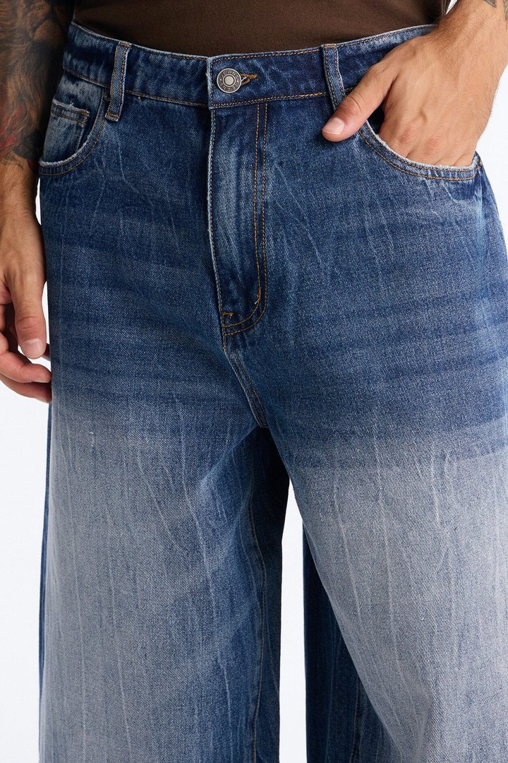 Super Baggy Melrose Denim Short - Dark Wash