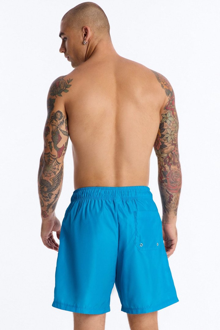 Jesus Is King Swim Trunk 7″ - Blue