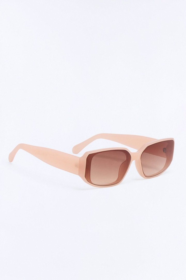 On Speed Dial Square Sunglasses - Nude