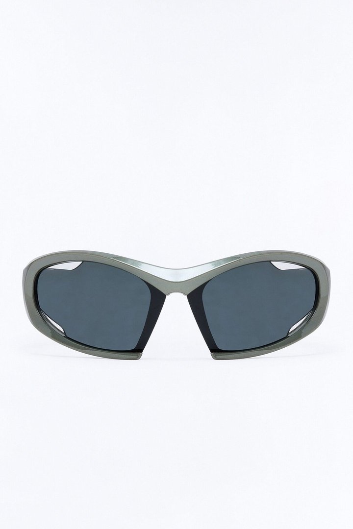 Frosted Metamorphosis Square Sunglasses - Grey