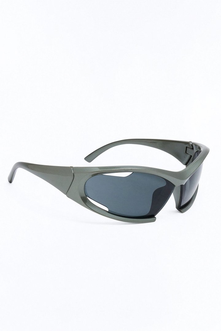 Frosted Metamorphosis Square Sunglasses - Grey
