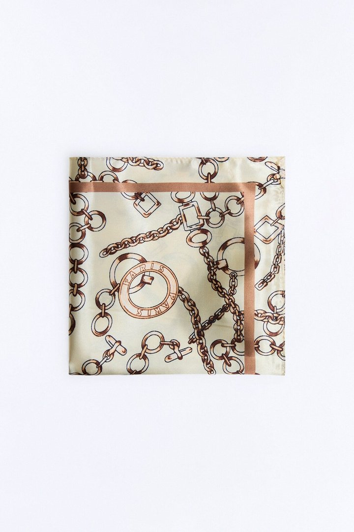 Unchain My Heart Head Scarf - Brown/combo