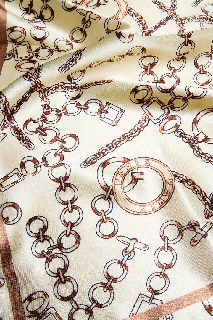 Unchain My Heart Head Scarf - Brown/combo