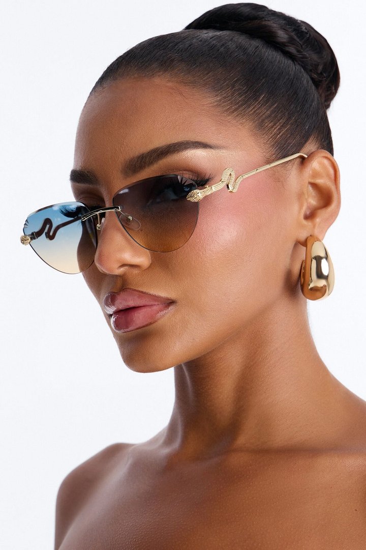 Snake Move Sunglasses - Blue/combo