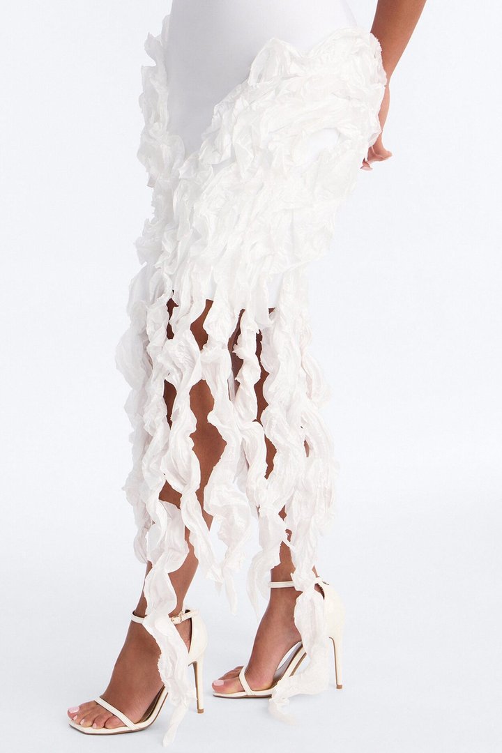 Leila Bandage Mini Dress - White