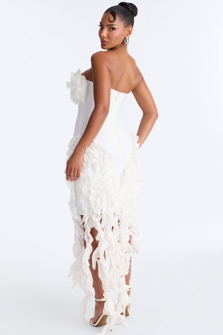 Leila Bandage Mini Dress - White