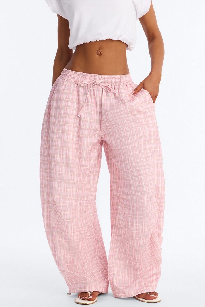 Delancy Stacked Windbreaker Jogger - Pink/combo