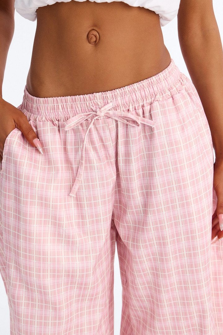 Delancy Stacked Windbreaker Jogger - Pink/combo