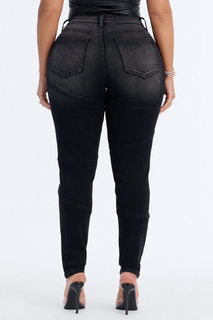 Encore Baby Studded Stretch Skinny Jeans - Black Wash