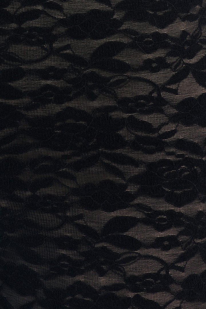 Midnight Strolls Backless Lace Romper - Black