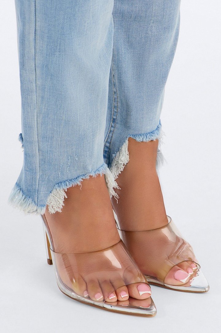 Sloane Stretch High Rise Ripped Skinny Jeans - Light Wash