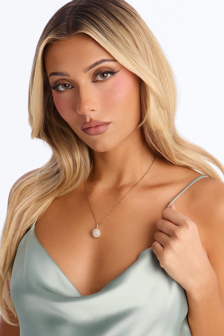 Sunshine Flower Necklace - Gold
