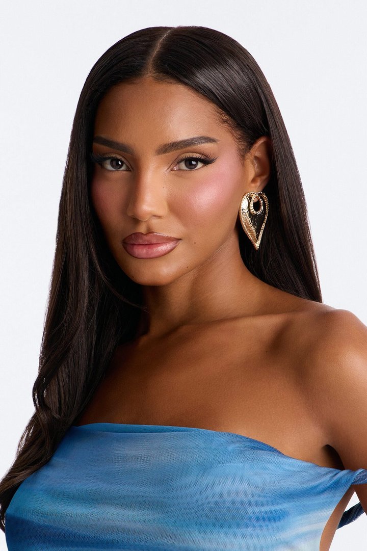 Heartful Drop Earrings - Gold