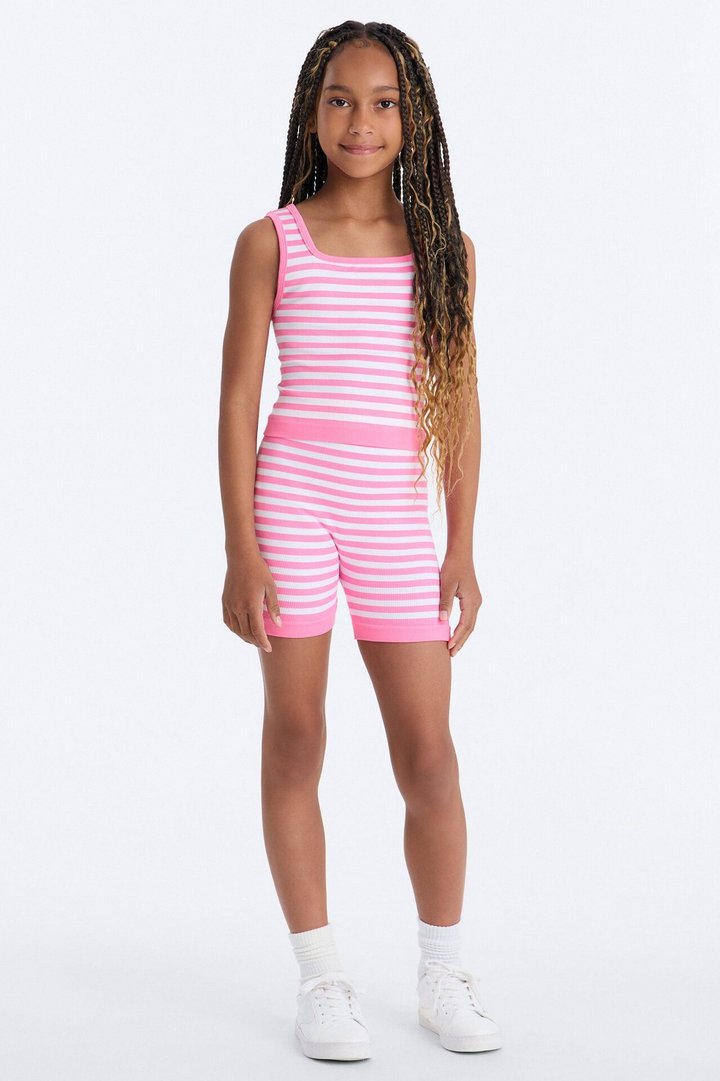 Mini I'm So Happy Short Set - Pink/combo