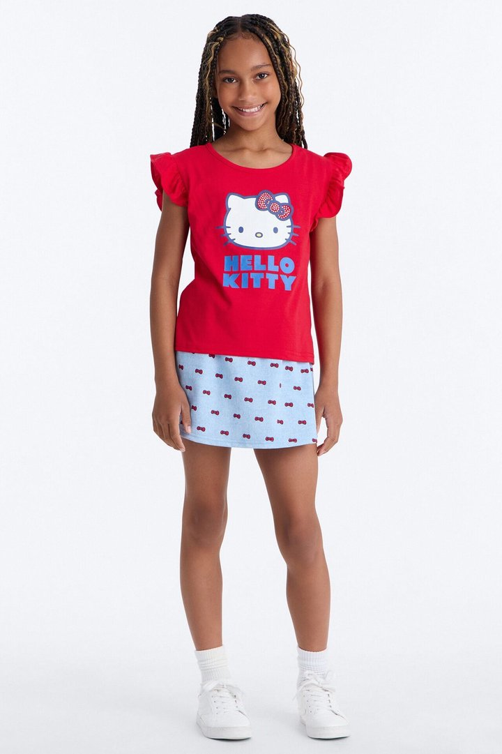 Mini Hello Kitty Positively Perfect Skort Set - Red/combo