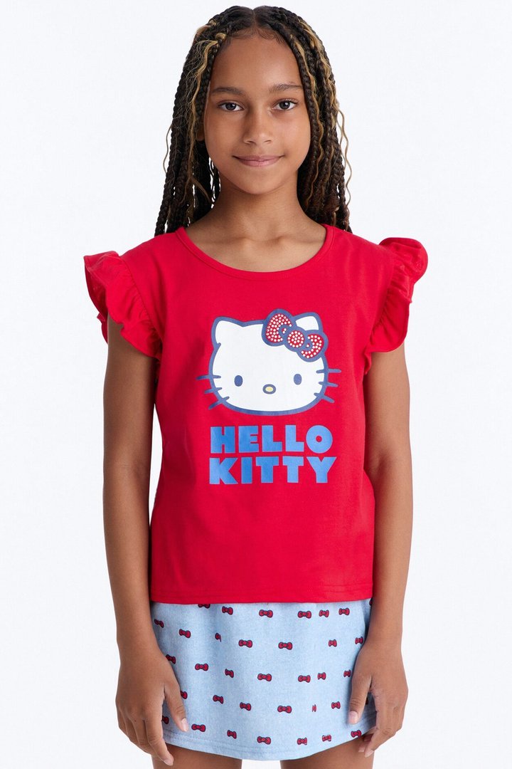 Mini Hello Kitty Positively Perfect Skort Set - Red/combo