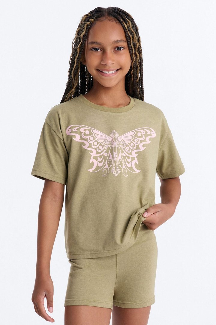 Mini Fly As Ever Short Set - Olive