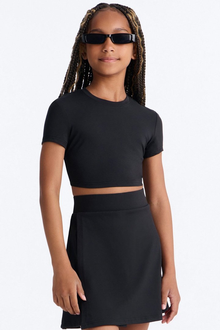 Mini Sandy Mini Skirt Set - Black