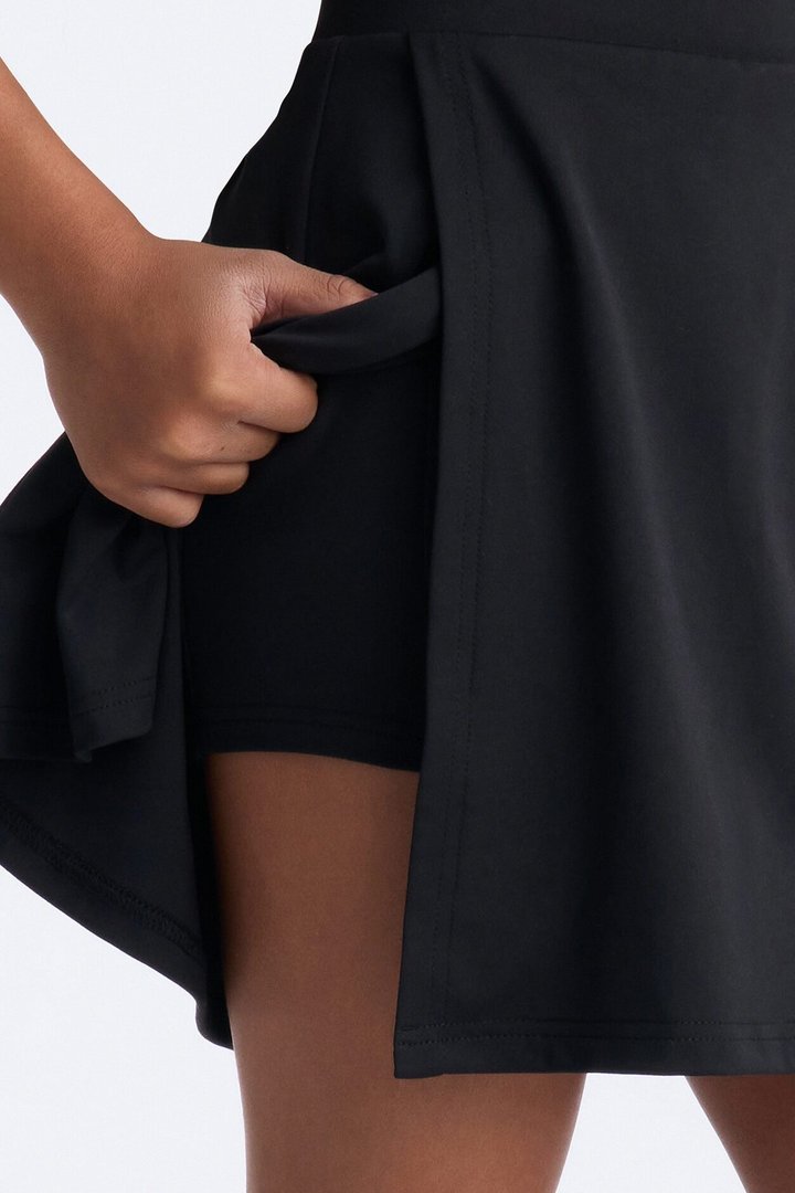 Mini Sandy Mini Skirt Set - Black