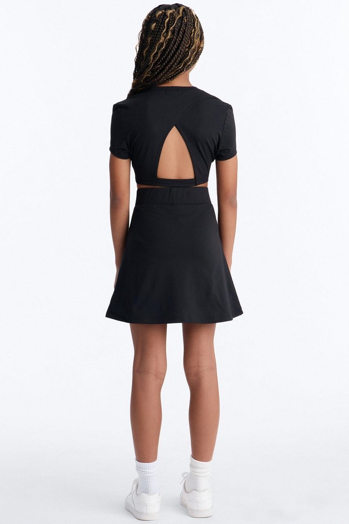 Mini Sandy Mini Skirt Set - Black
