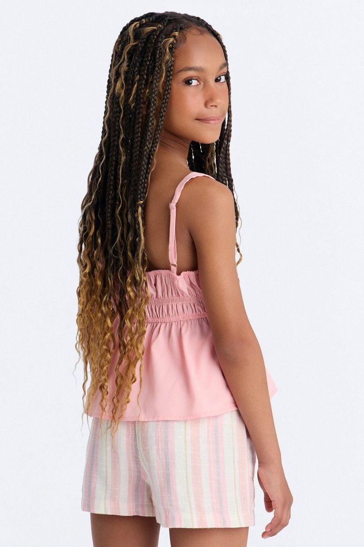 Mini Savor The Sunshine Short Set - Coral/combo