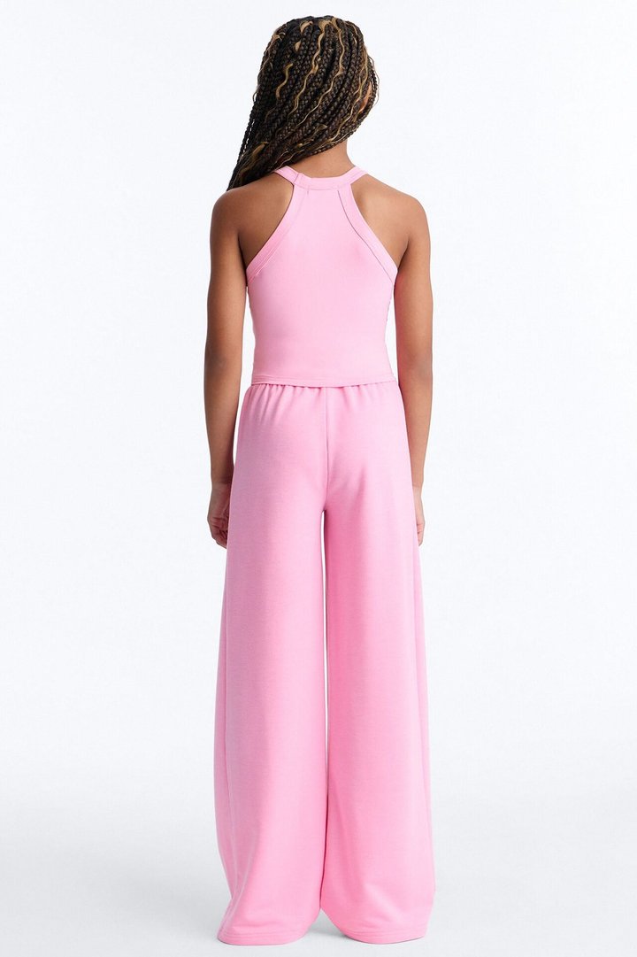 Mini Never Too Late Pant Set - Pink