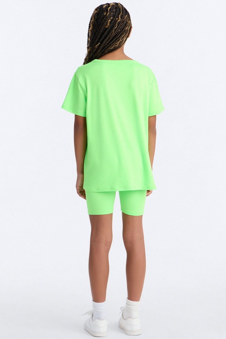 Mini Weekend Vibes Short Set - Lime