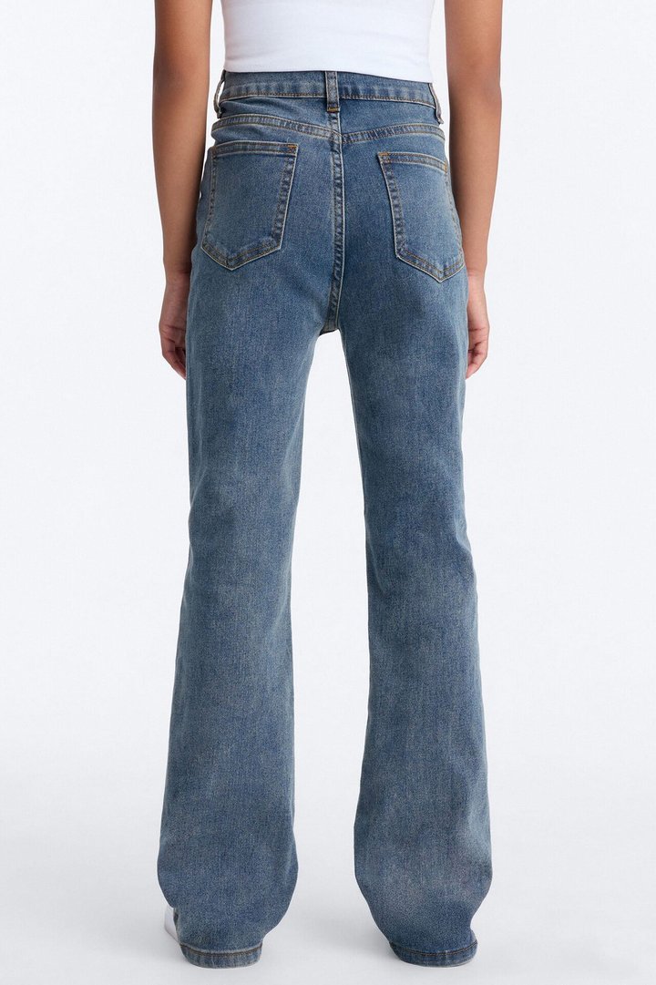 Mini Join The Floral Vibe Bootcut Jeans - Vintage Wash