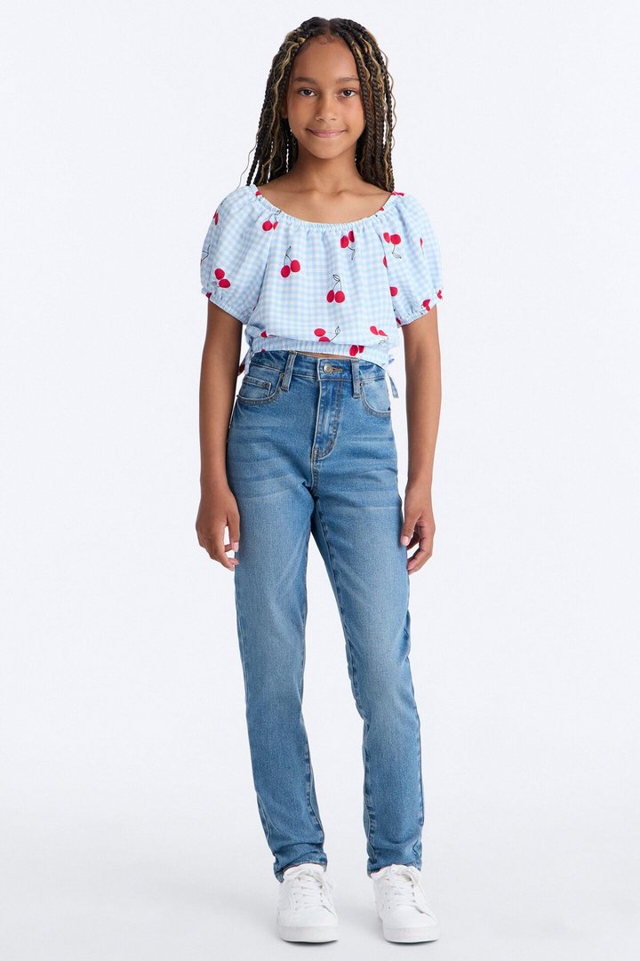 Mini Simple Beauty Stretch Skinny Jeans - Medium Wash