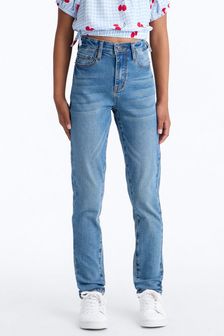 Mini Simple Beauty Stretch Skinny Jeans - Medium Wash