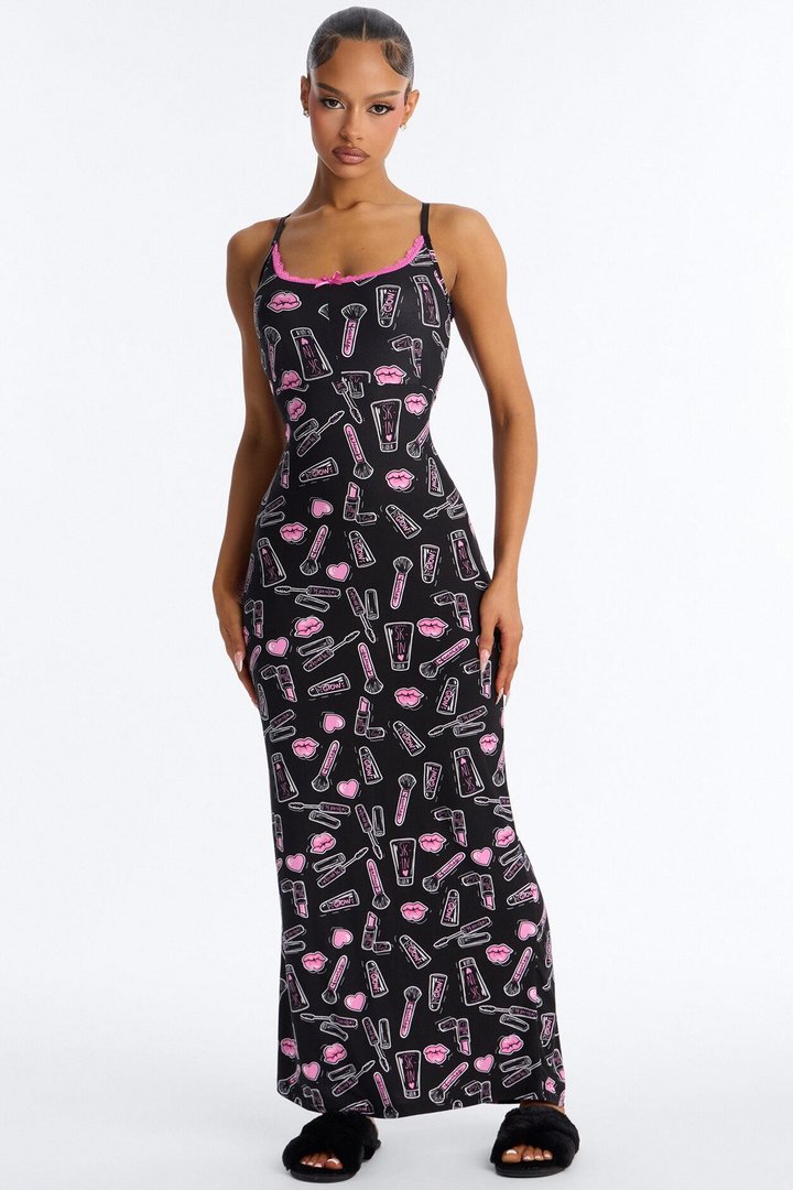 Glamorous Dreams PJ Nightgown - Black