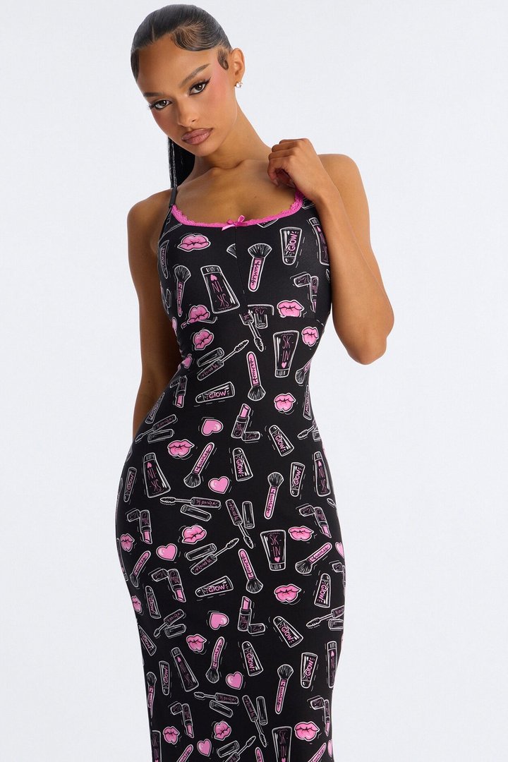 Glamorous Dreams PJ Nightgown - Black