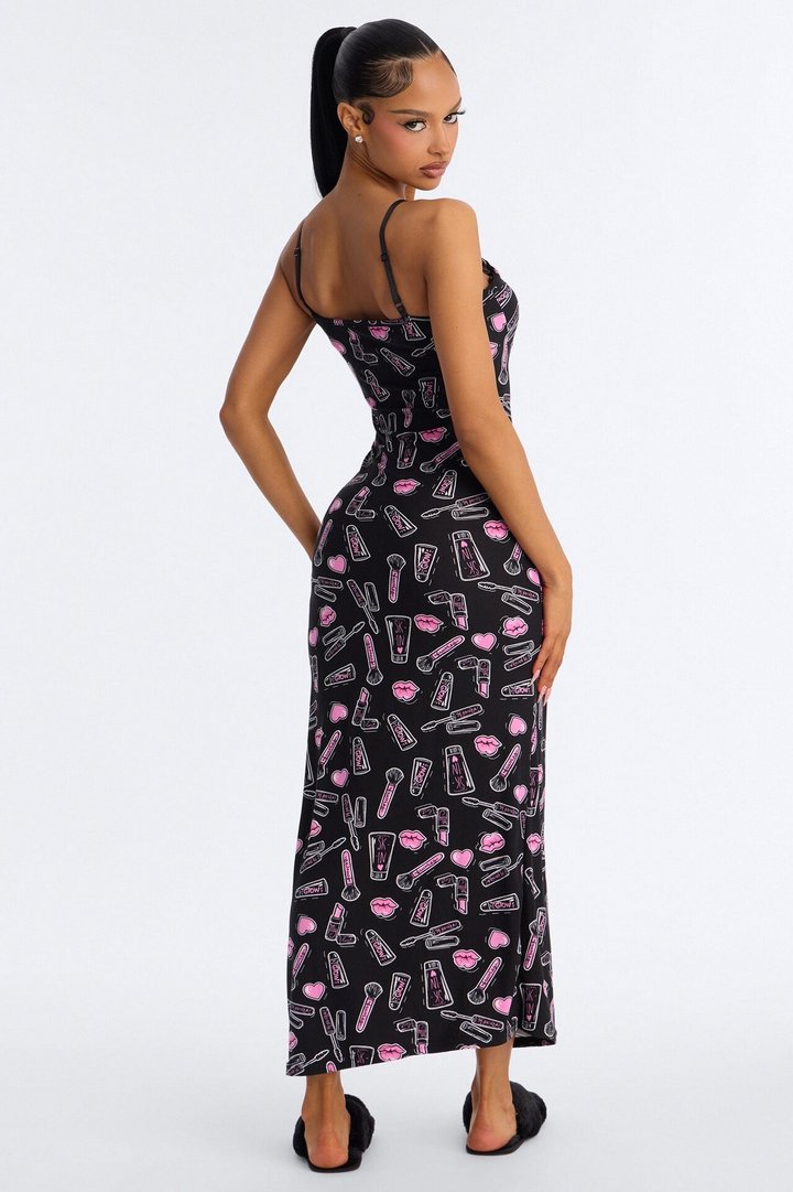 Glamorous Dreams PJ Nightgown - Black